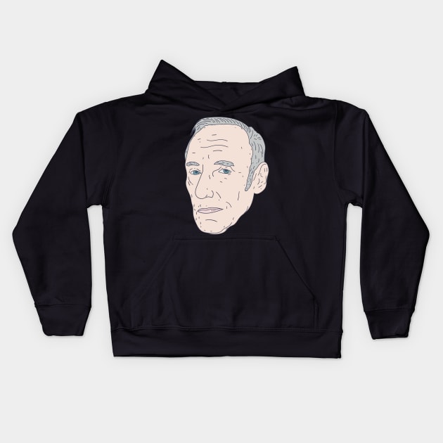 William Burroughs - Beat Poet Graphic - Beat Generation Kids Hoodie by DeWinnes